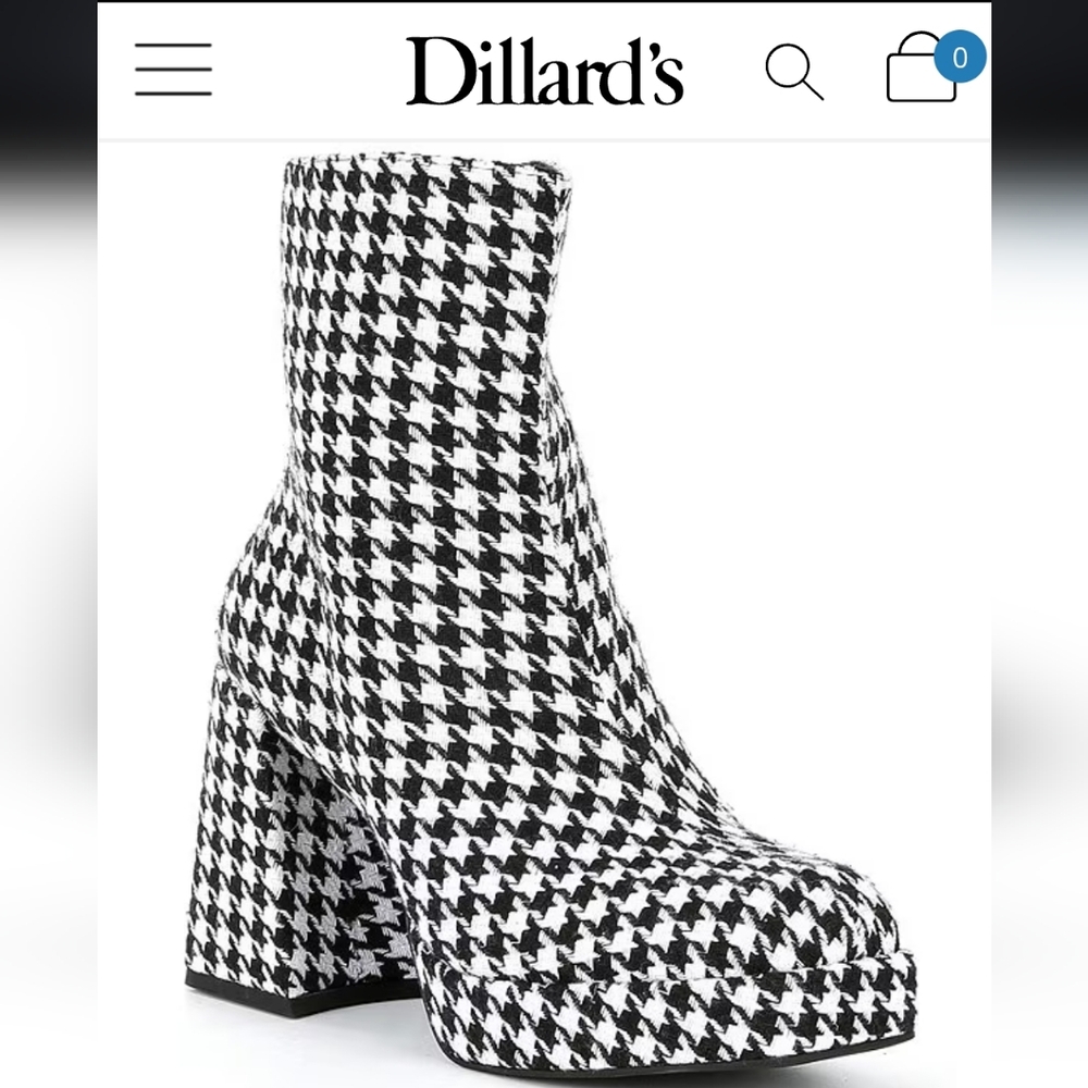 Gianni Bini Houndstooth Booties